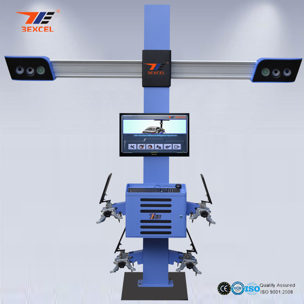T32 3D Car Wheel Alignment Balancing Machine With Width Gauge LED ...