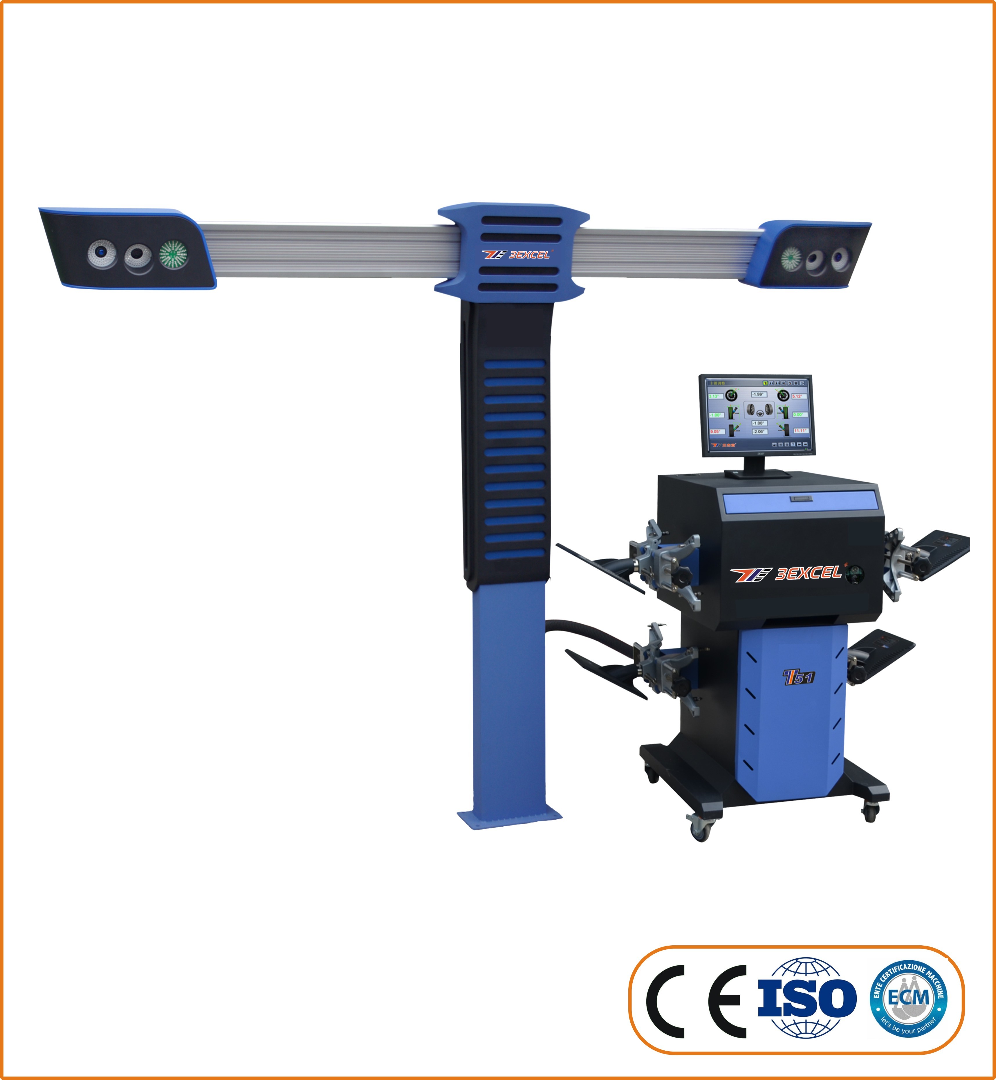 Accurate 3D Wheel Alignment Machine Measure Wheel Angles 110-220V With ...
