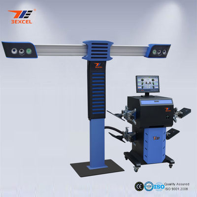 4 Precision Cameras 3D Wheel Aligner , 3D Car Wheel Alignment And Balancing Machine