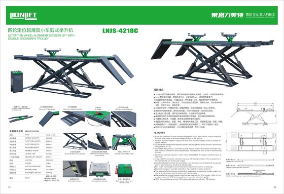 4.2T Wheel Aligment 380/220V 3.0KW Car Lift Machine