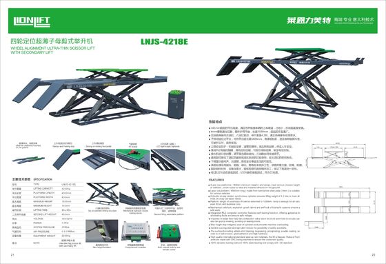 LNJS-4218E Wheel Aligment 4.2T Ultra Thin Scissor Lift